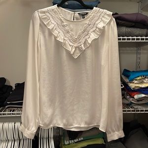 Express white blouse size XL